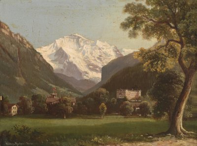 Uitzicht op de Jungfrau door Hubert Sattler